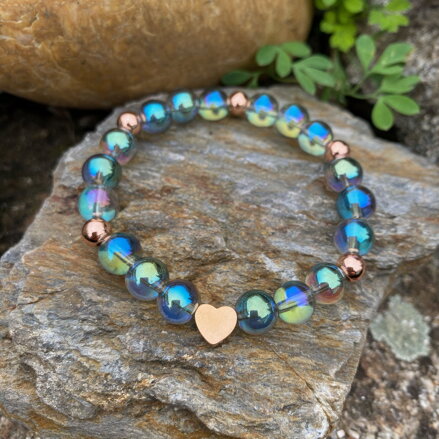 Náramok Aqua Aura so srdiečkom