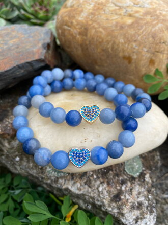 Náramky z Avanturínu so srdiečkom