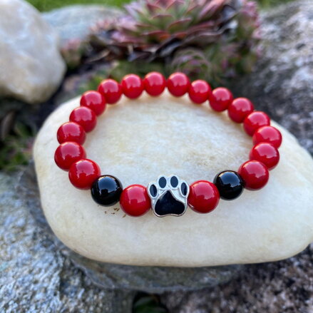 Náramok z jadeitu s labkou