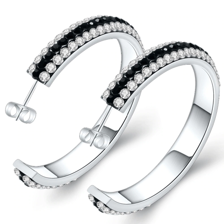 Kruhové náušnice z chirurgickej ocele