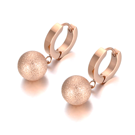 Náušnice z chirurgickej ocele GULIČKA