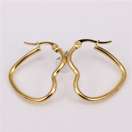 Náušnice v tvare SRDCA z chirurgickej ocele