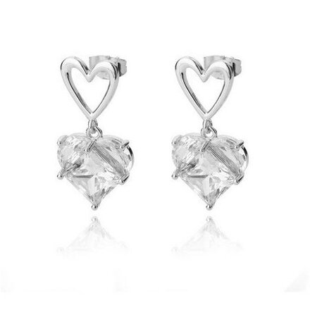 Náušnice zirkónové SRDIEČKA