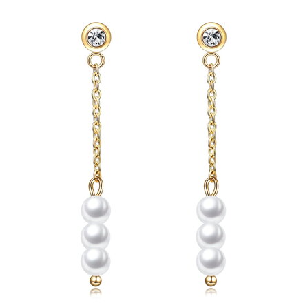 Visiace náušnice s perličkami