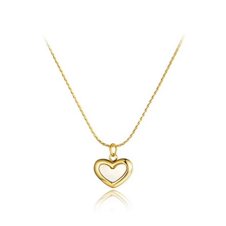 Retiazka s perleťovým srdiečkom