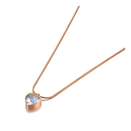 Retiazka so zirkónom v tvare srdiečka