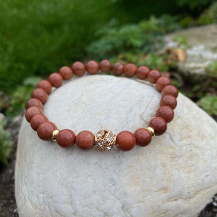 Náramok Goldstone (zlatý pieskovec)