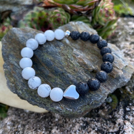 Náramok Howlit & Láva so srdiečkom