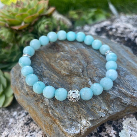 Náramok mentolový Jadeit