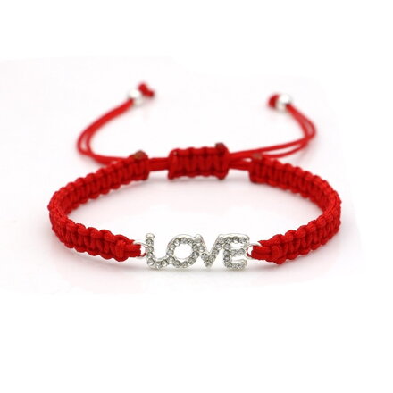 Červený náramok LOVE