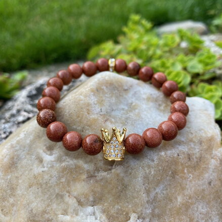 Náramok s korunkou Zlatý pieskovec