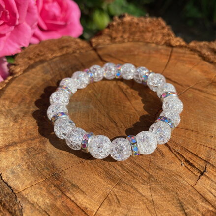 Náramok praskaný Krištáľ