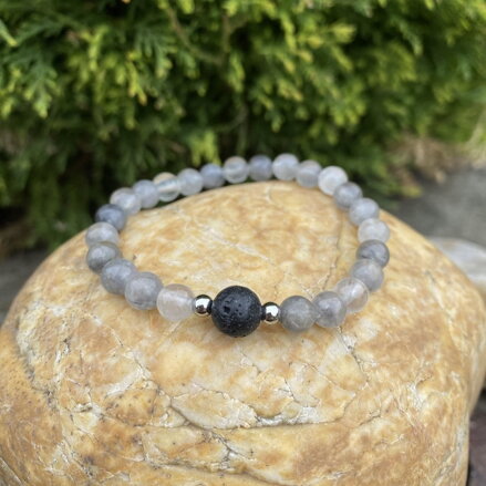 Náramok Kremeň & Láva