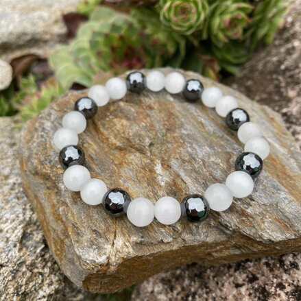 Náramok Mačacie oko & Hematit