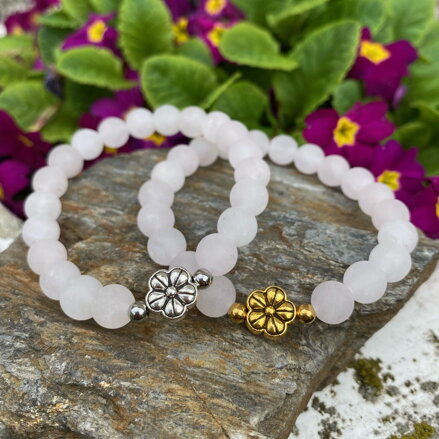 Náramok z ruženínu s kvietkom