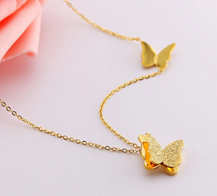 Retiazka s motýlikom - chirurgická oceľ