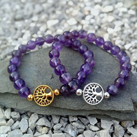 Náramok AMETYST so stromom života
