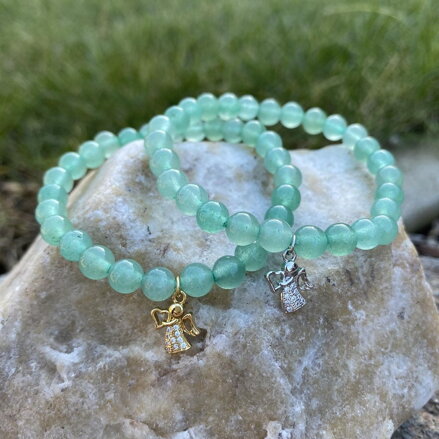 Náramok Avanturín s ANJELOM