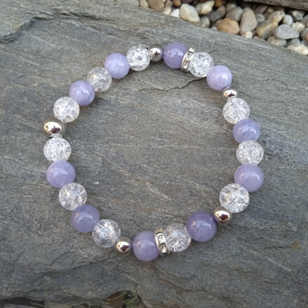 Náramok ANGELIT a praskaný krištáľ