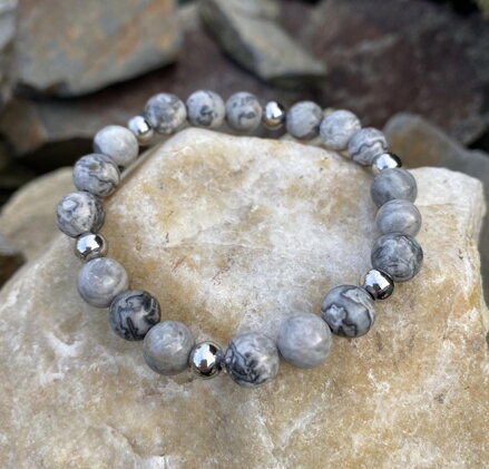 Náramok Jaspis krajinný