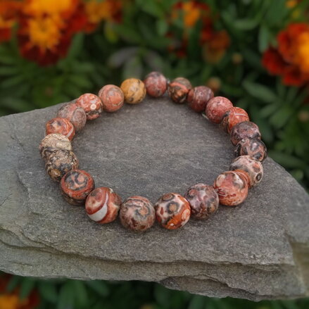 Náramok Jaspis leopardí