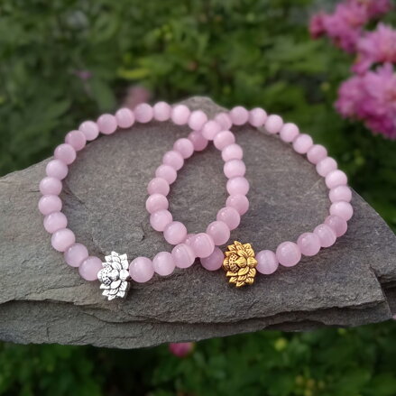 Náramky s LOTOSOVÝM KVETOM z Mačacieho oka