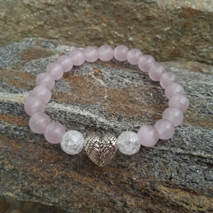 Náramok ANJELSKÉ SRDCE z kameňa MAČACIE OKO