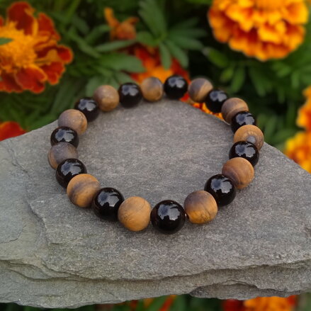 Náramok Tigrie oko a Ónyx