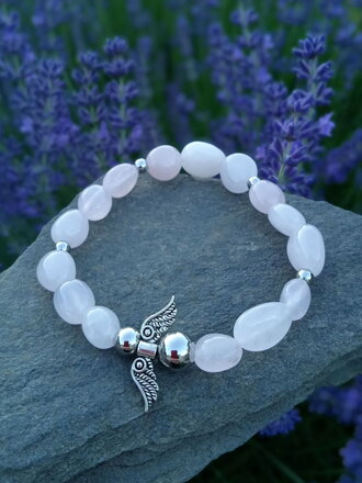 Náramok Ruženín s anjelom