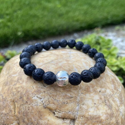 Náramok z lávového kameňa