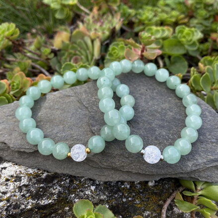 Náramok Avanturín s praskaným krištáľom