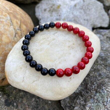 Náramok Jadeit & Ónyx