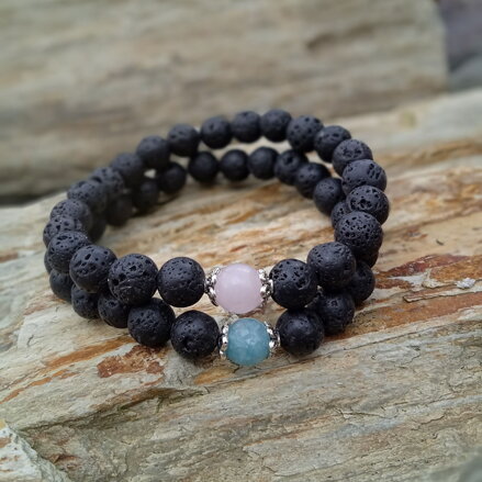 Partnerské náramky z Lávového kameňa