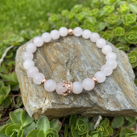 Náramok z ruženínu s korunkou