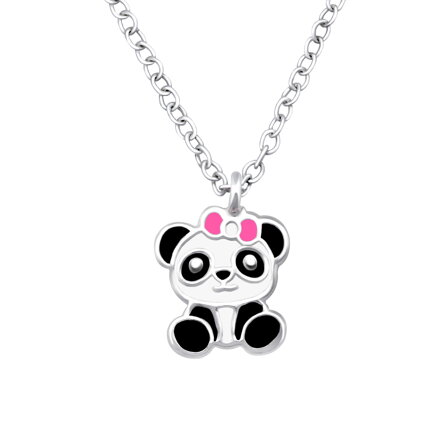 Strieborná retiazka s príveskom PANDA 