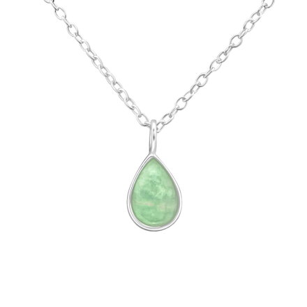 Strieborná retiazka a prívesok AMAZONIT