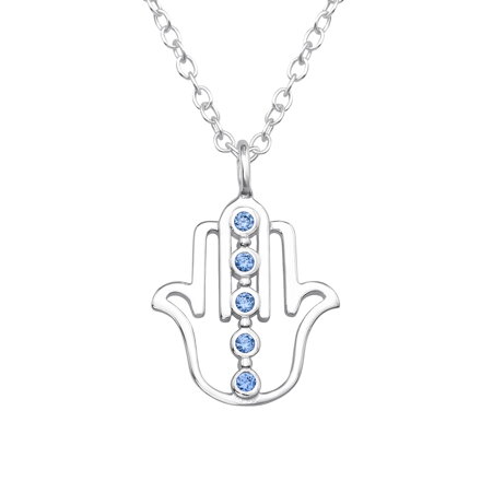 Strieborná retiazka s príveskom HAMSA