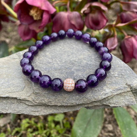 Náramok z AMETYSTU