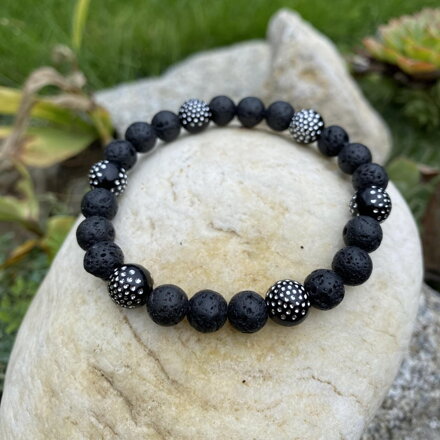 Náramok Lávový kameň