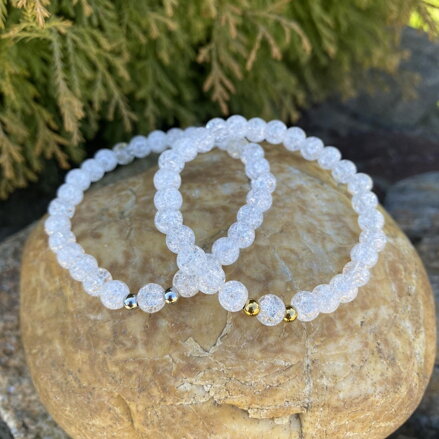 Náramky z praskaného krištáľu