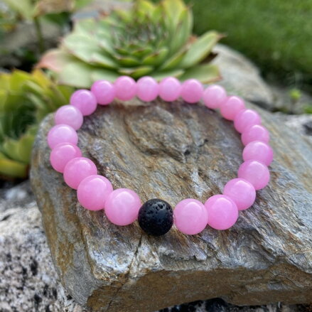 Náramok JADEIT & LÁVA