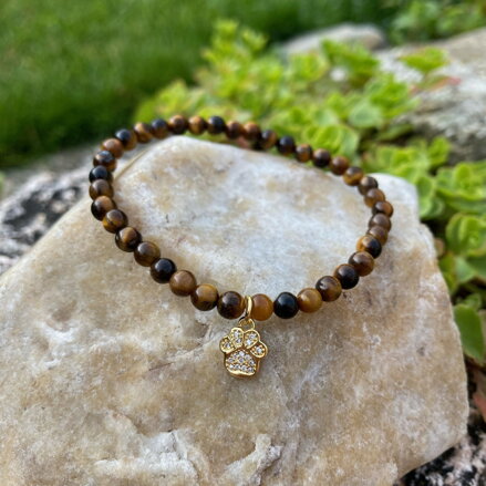 Náramok Tigrie oko s labkou