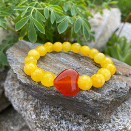 Náramok zo žltého Jadeitu