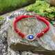 Červený ochranný náramok EVIL EYE