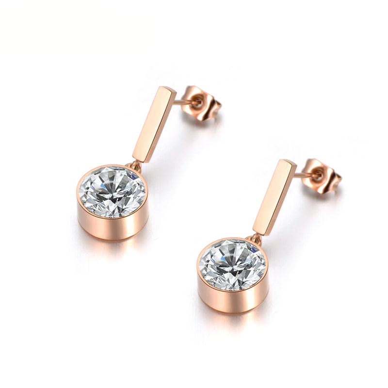 Náušnice z chirurgickej ocele Číry krúžok