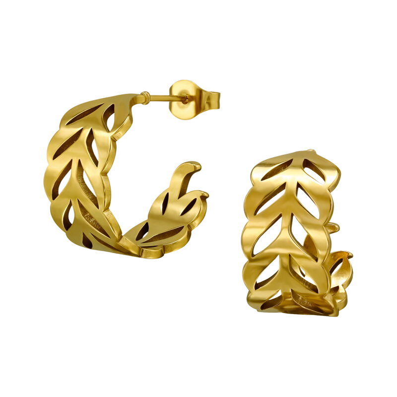 Dámske náušnice z chirurgickej ocele LISTY