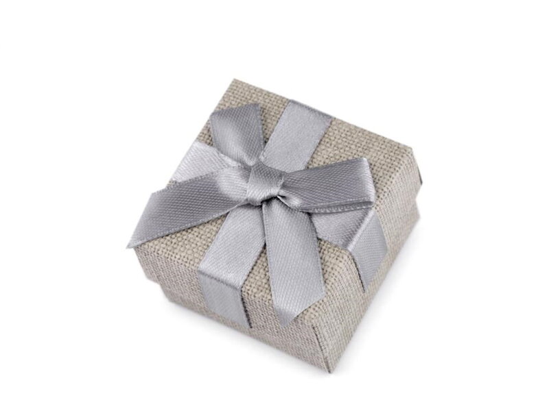 Darčeková papierová krabička - zlatá 5x5cm Darčeková papierová krabička - zlatá 5x5cm