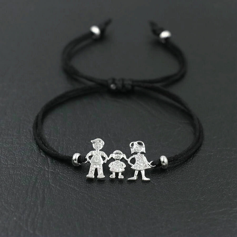 Čierny náramok FAMILY