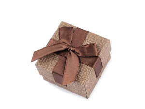 Darčeková papierová krabička - hnedá 5x5xcm