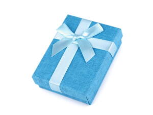 Darčeková papierová krabička - modrá 9x7cm